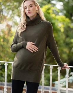 Flash Sale Seraphine Still- & Umstandsrollkragenpullover Khaki