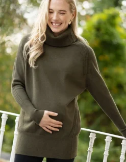 Flash Sale Seraphine Still- & Umstandsrollkragenpullover Khaki
