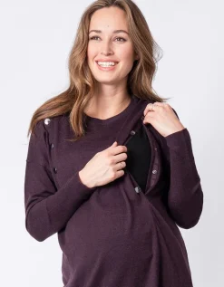 Online Seraphine Still- & Umstandsstricktunika Bordeaux