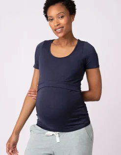 Best Seraphine Still- & Umstands-T-Shirt Doppelpack Blau & Grau