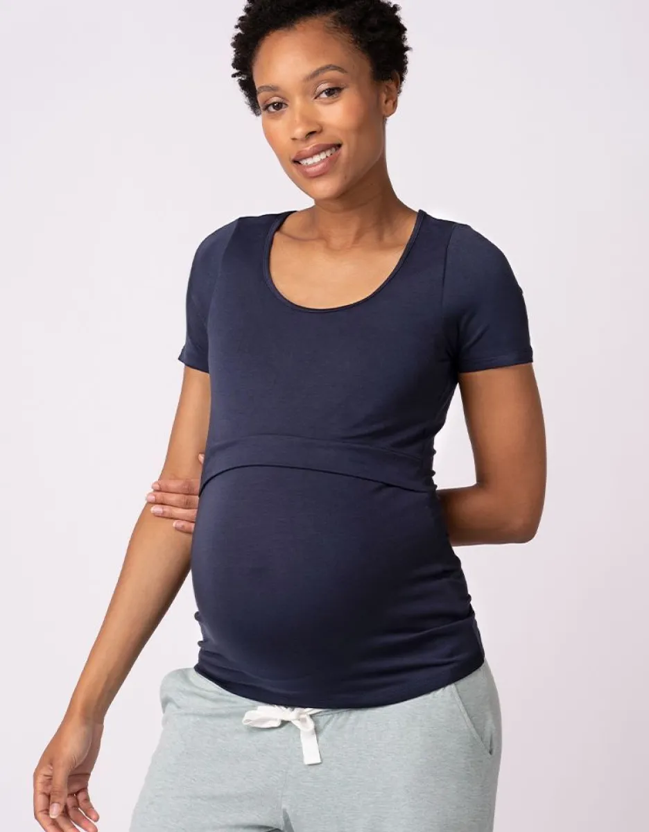 Best Seraphine Still- & Umstands-T-Shirt Doppelpack Blau & Grau