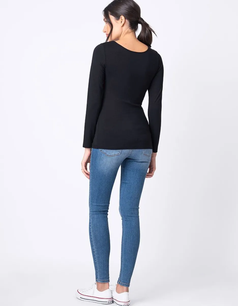 Hot Seraphine Still- & Umstands-T-Shirt Doppelpack Schwarz & Weis