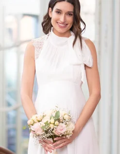 Cheap Seraphine Still- Und Umstandsbrautkleid Mit Schleife