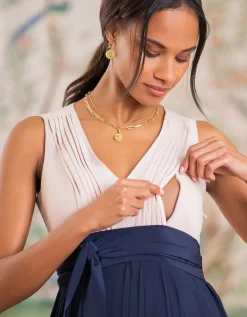 Clearance Seraphine Still- Und Umstandskleid Mit Faltendetail