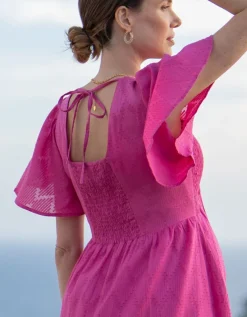 New Seraphine Umstands- & Stillkleid Aus Baumwolle Fuchsia