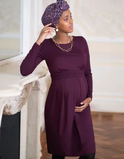 New Seraphine Umstands- & Stillkleid In Bordeaux
