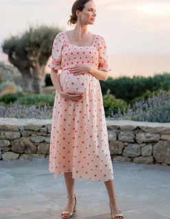 Sale Seraphine Umstands- & Stillkleid Mit Rosenstickerei