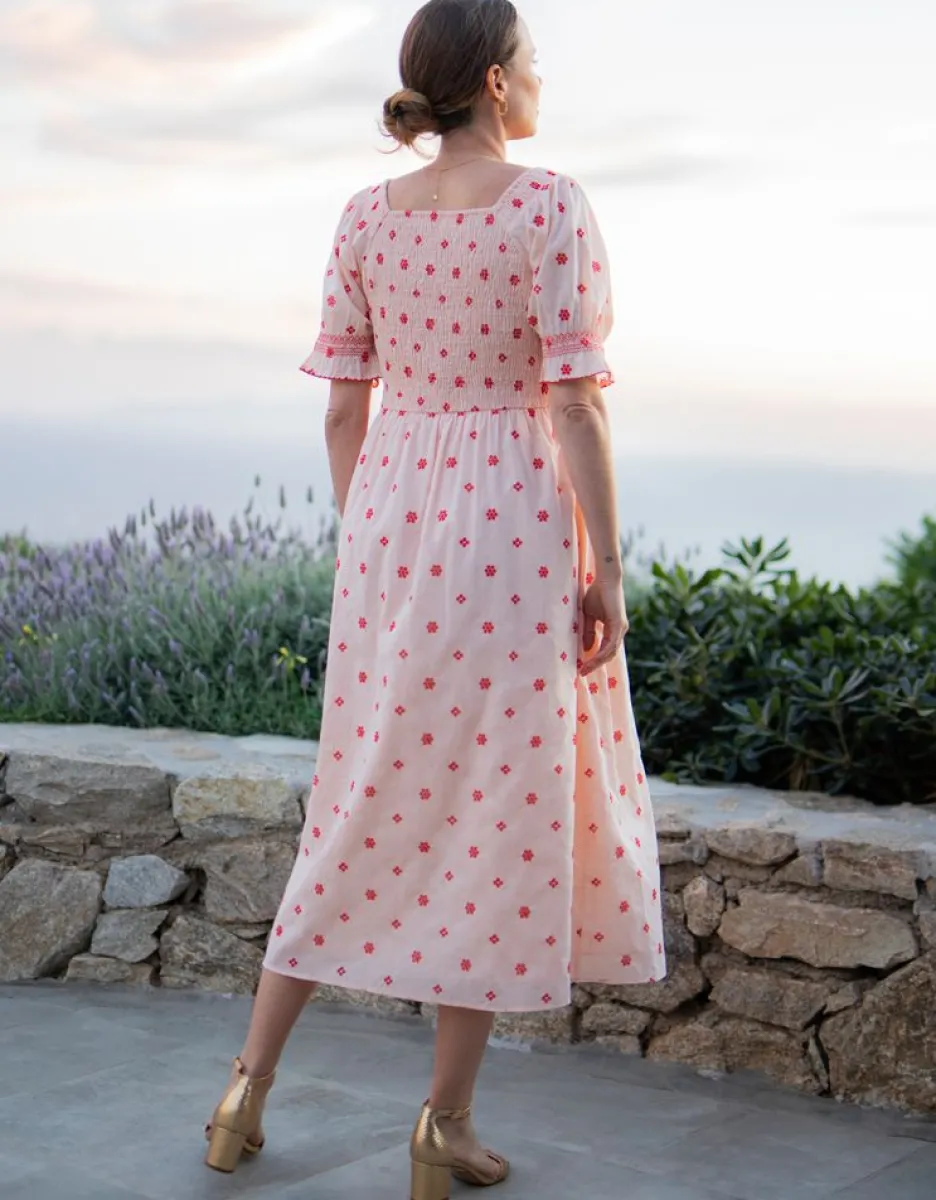 Sale Seraphine Umstands- & Stillkleid Mit Rosenstickerei