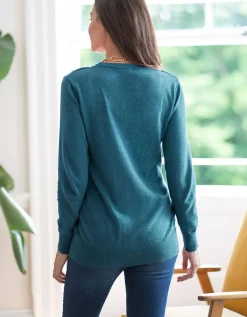 Discount Seraphine Umstands- & Stillpullover Petrol