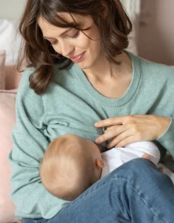 Flash Sale Seraphine Umstands- & Stillpullover Salbeigrun