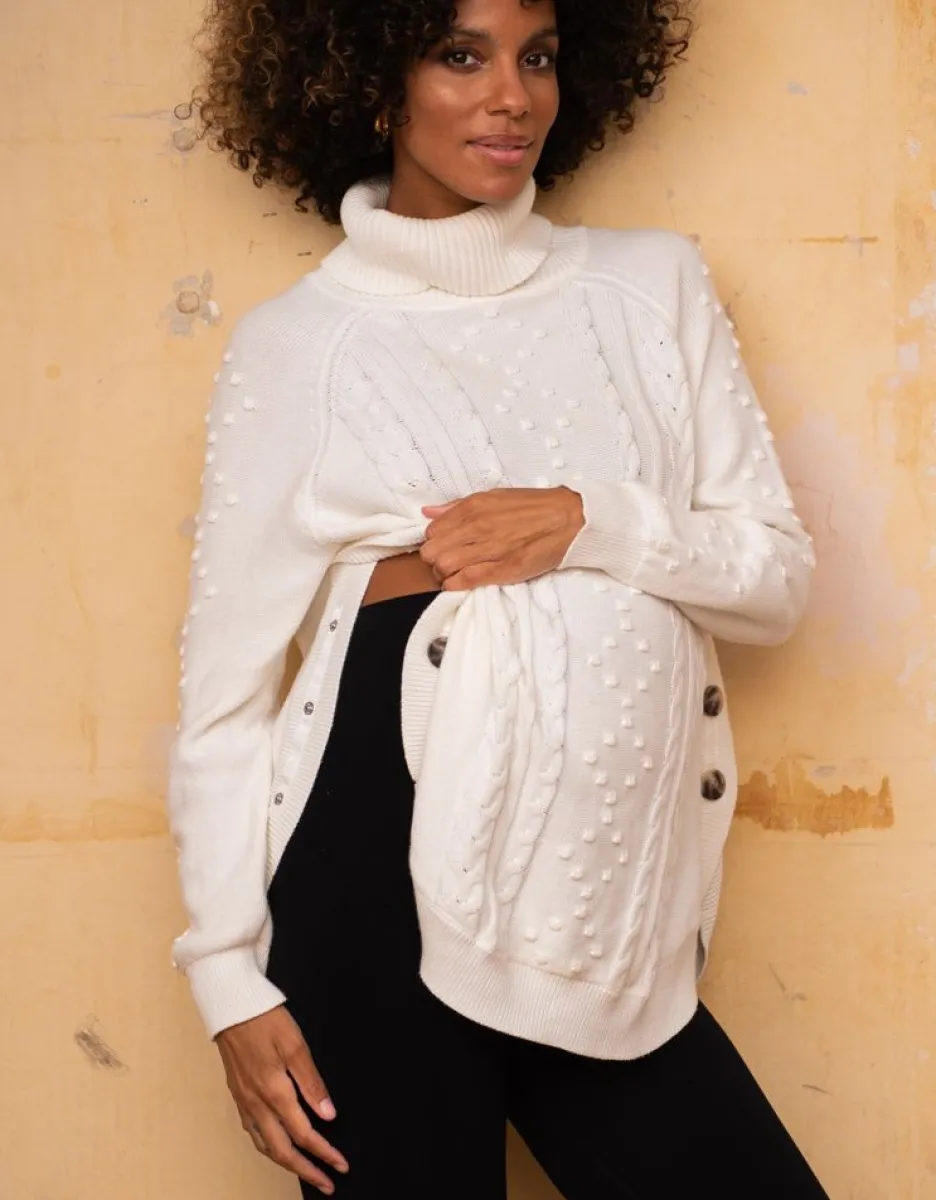 Fashion Seraphine Umstands- & Stillpullover Zopfstrick
