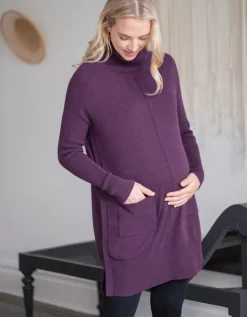 Store Seraphine Umstands- & Stilltunika Aus Baumwollstrick