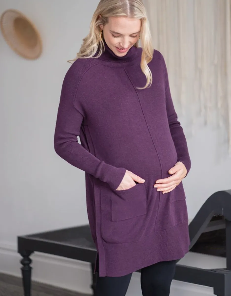Store Seraphine Umstands- & Stilltunika Aus Baumwollstrick