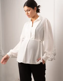 Clearance Seraphine Umstands-, Still- Und Abpumpbluse