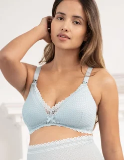 Store Seraphine Umstands- Und Still-Bh Mit Spitze Hellblau