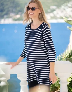 Fashion Seraphine Umstands- Und Stillkleid Aus Baumwolle Mit Maritimen Streifen