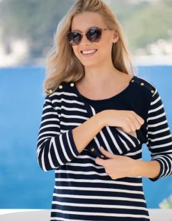 Fashion Seraphine Umstands- Und Stillkleid Aus Baumwolle Mit Maritimen Streifen