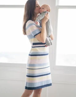 Shop Seraphine Umstands- Und Stillkleid Aus Strick Mit Mehreren Streifen