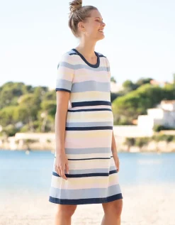 Shop Seraphine Umstands- Und Stillkleid Aus Strick Mit Mehreren Streifen