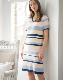 Shop Seraphine Umstands- Und Stillkleid Aus Strick Mit Mehreren Streifen