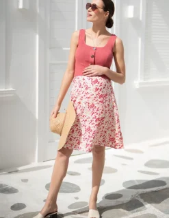 Cheap Seraphine Umstands- Und Stillkleid In Pink Mit Blumendruck Und Knopfdetail