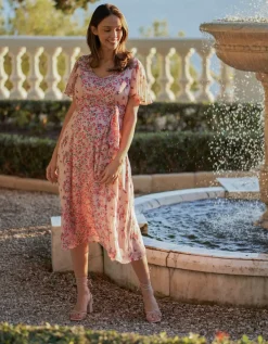 Cheap Seraphine Umstands- Und Stillkleid Mit Blumenmuster Pink