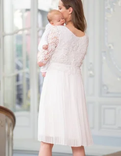 Cheap Seraphine Umstands- Und Stillkleid Mit Spitzentop Und Plisseerock - Elfenbein
