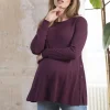Store Seraphine Umstands- Und Stillpullover Im Cape-Stil Aus Baumwolle, Beere