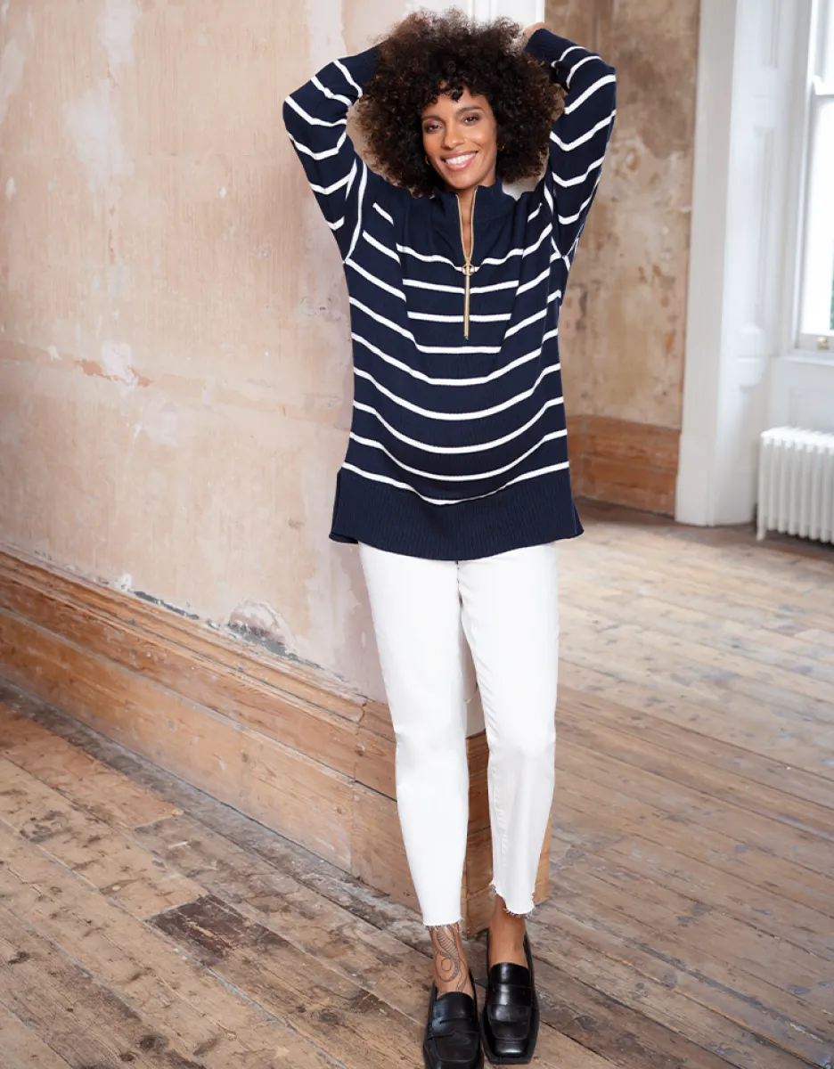 Cheap Seraphine Umstands- Und Stillpullover Aus Baumwolle Mit Reisverschluss