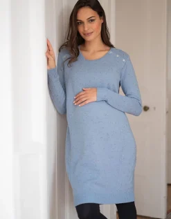 Best Seraphine Umstands- Und Stillpulloverkleid Hellblau