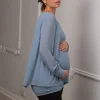 Best Sale Seraphine Umstands- Und Stilltop Im Lagenlook, Schieferblau