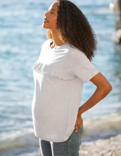 Fashion Seraphine Umstands- Und Still-T-Shirt, Grau Meliert