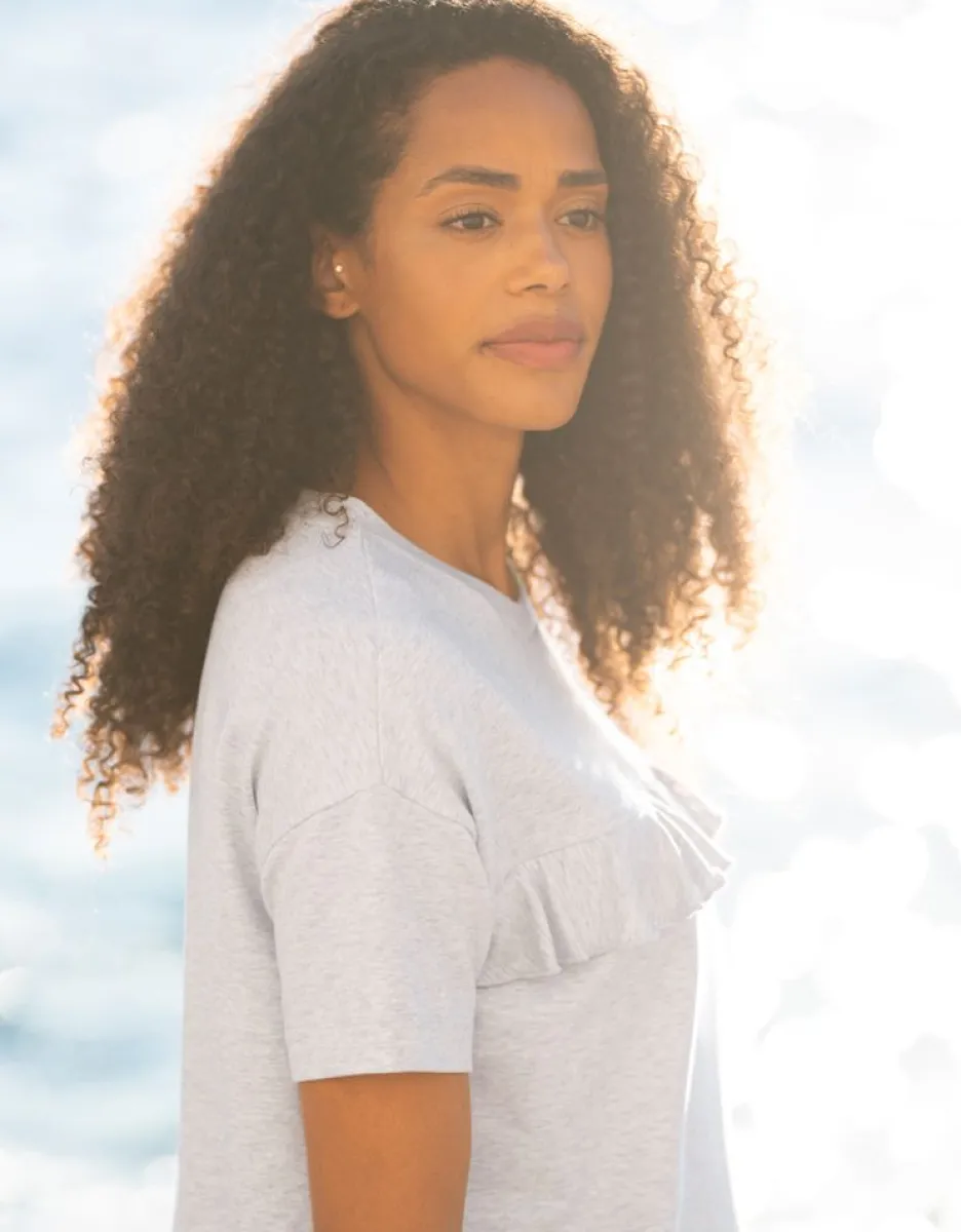 Fashion Seraphine Umstands- Und Still-T-Shirt, Grau Meliert