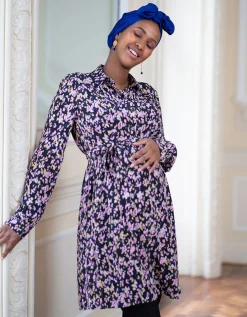 Store Seraphine Umstands- Und Stilltunika Mit Gurtel Blumenmuster