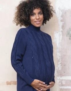 Fashion Seraphine Umstands- Und Stilltunika Mit Zopfmuster