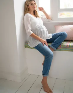 Store Seraphine Umstandsbluse Mit 3/4 Armel