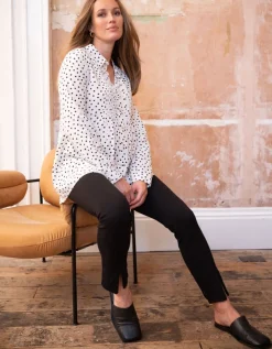 Outlet Seraphine Umstandsbluse Mit Punkten Im Retrolook
