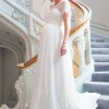 Online Seraphine Umstandsbrautkleid Aus Seide Und Spitze Lang