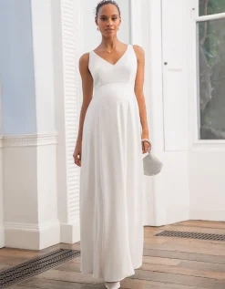 New Seraphine Umstandsbrautkleid Mit Abnehmbarer Spitze