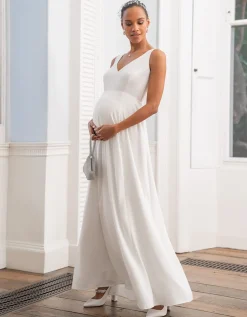 New Seraphine Umstandsbrautkleid Mit Abnehmbarer Spitze