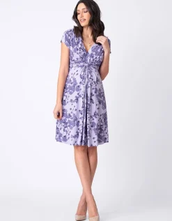 Best Sale Seraphine Umstandskleid Mit Geknoteter Empire Taille Und Lavendelblutendruck