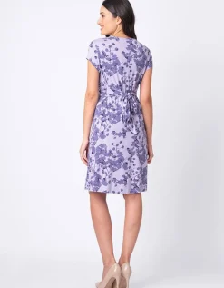 Best Sale Seraphine Umstandskleid Mit Geknoteter Empire Taille Und Lavendelblutendruck
