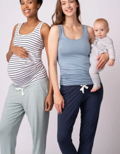Store Seraphine Umstands-Loungehosen Navy & Salbei Doppelpack
