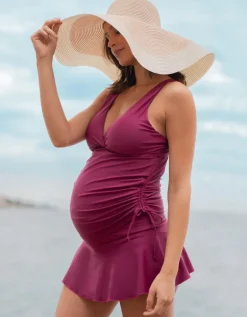 Flash Sale Seraphine Umstands-Tankini & Baderock Set Himbeere