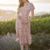 Store Seraphine Umstandswickelkleid Mit Retro-Blumenmuster