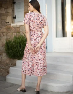 Store Seraphine Umstandswickelkleid Mit Retro-Blumenmuster