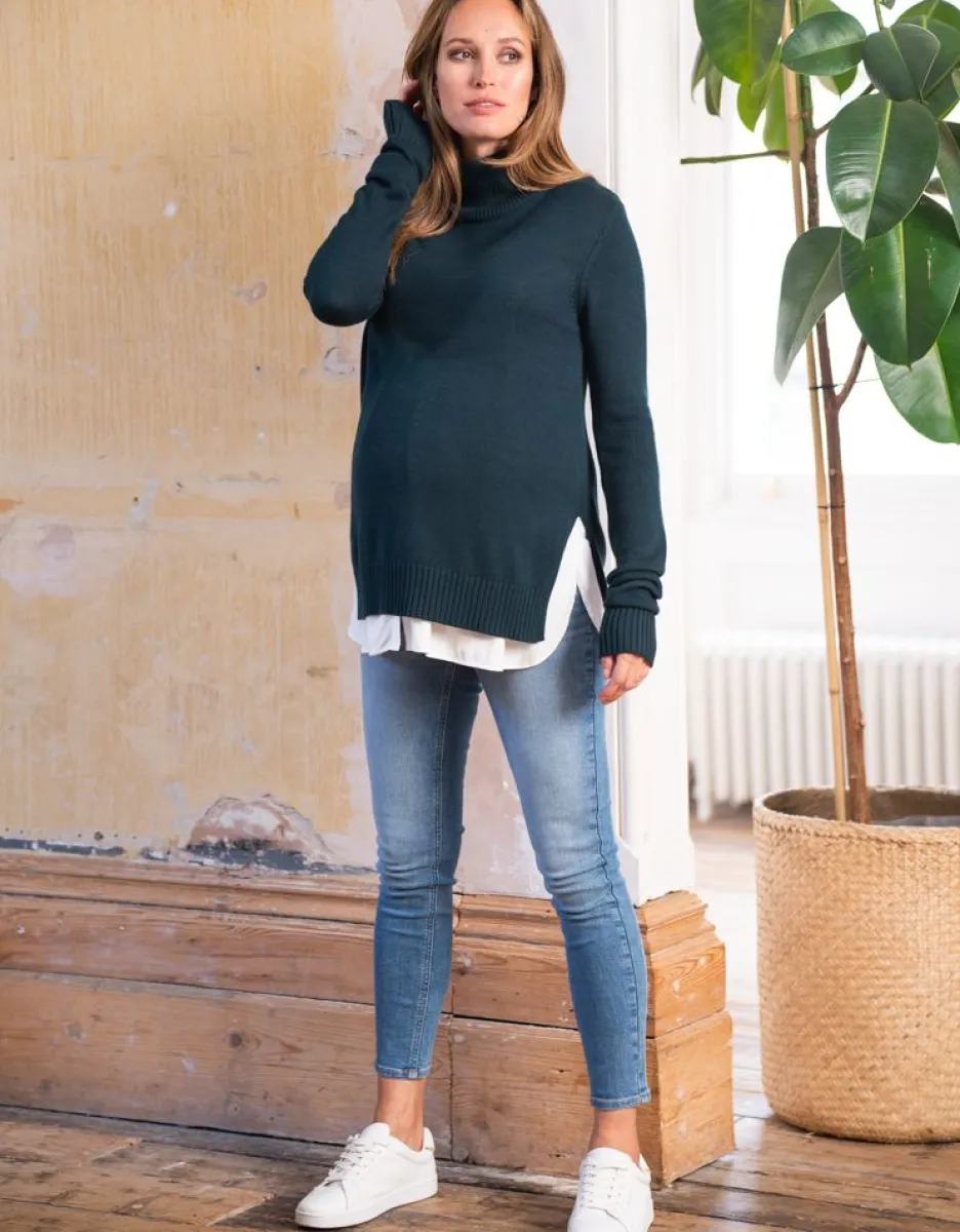 New Seraphine Waldgruner 2-In-1 Umstands- & Stillpullover
