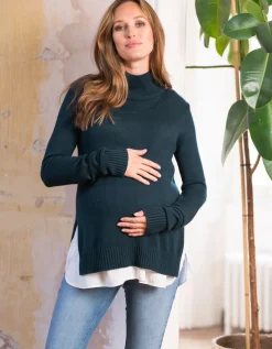 New Seraphine Waldgruner 2-In-1 Umstands- & Stillpullover