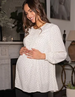Shop Seraphine Zart Getupfte Still- & Umstandsbluse