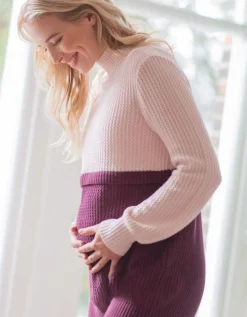 New Seraphine Zweifarbiger Umstands- & Stillpullover